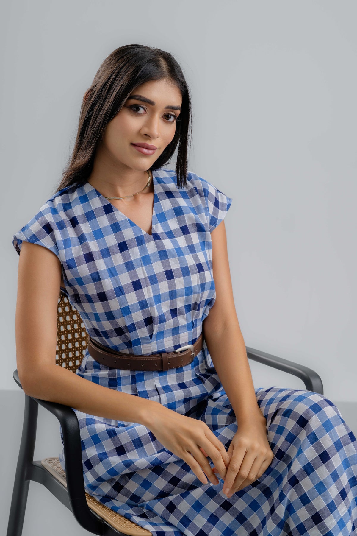 The Riviera Check Dress