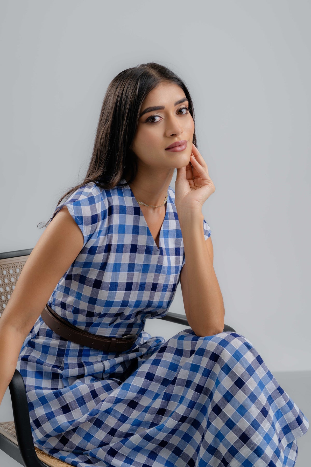 The Riviera Check Dress