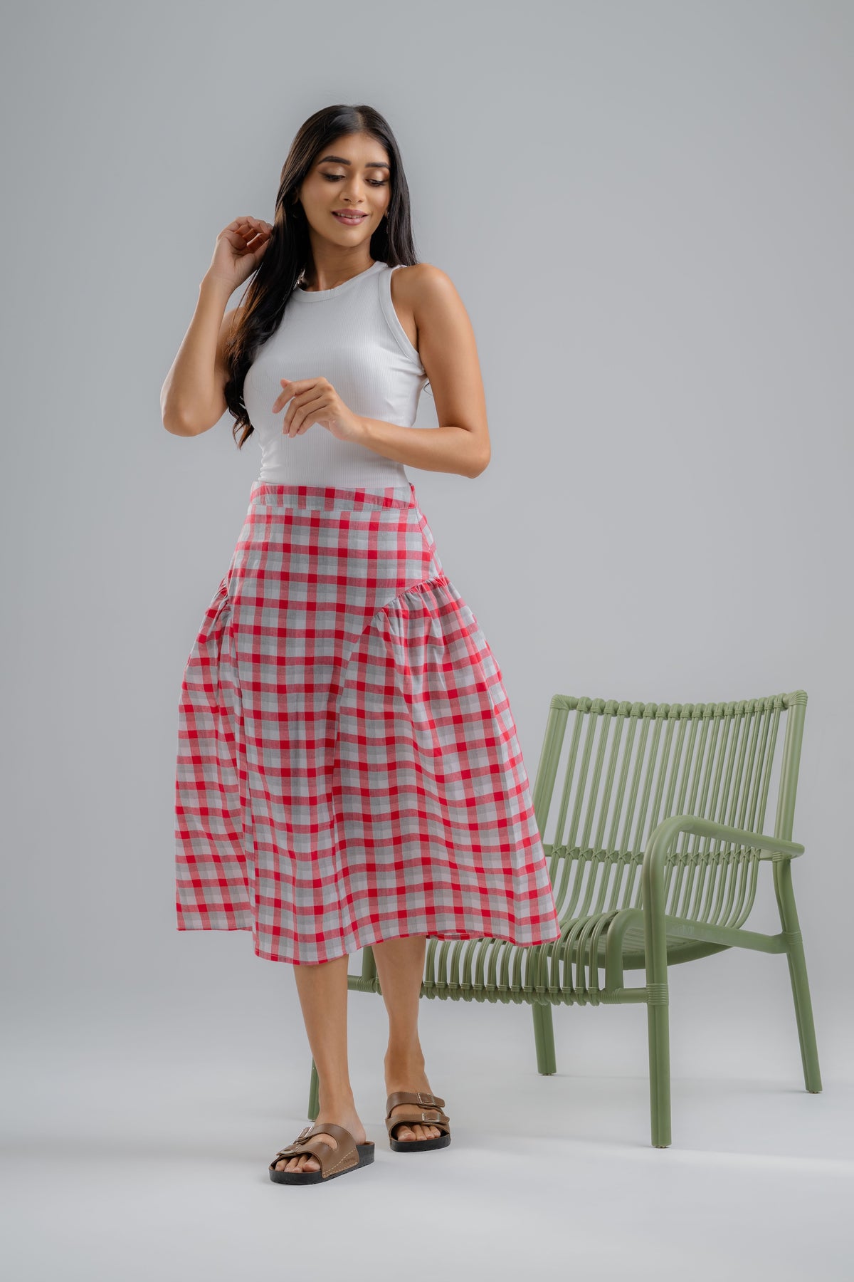 The Rosalie Gingham Skirt