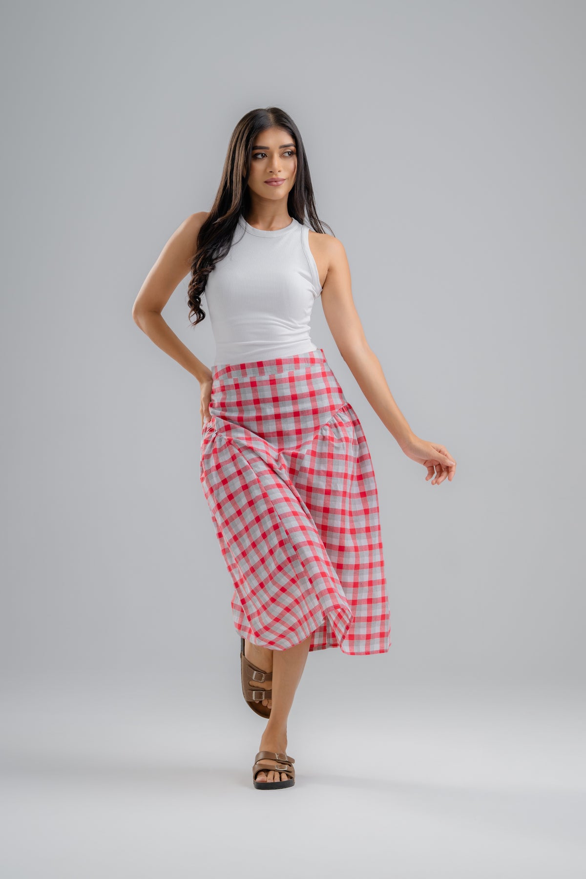 The Rosalie Gingham Skirt