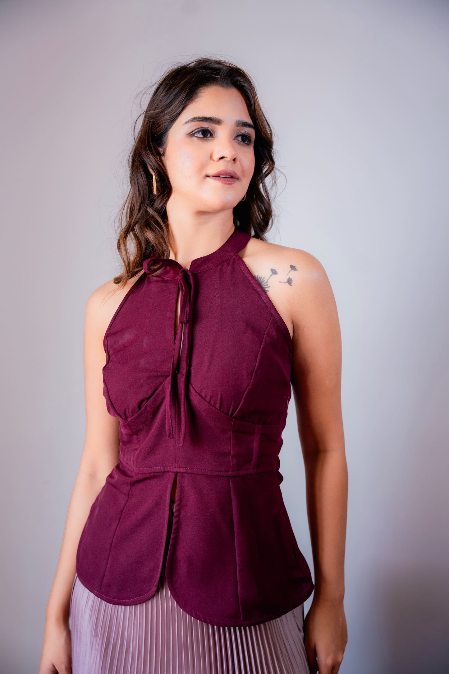 Last Sip Halter Top