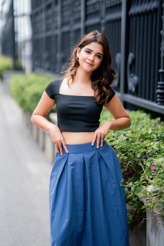 Evening Ink Midi Skirt